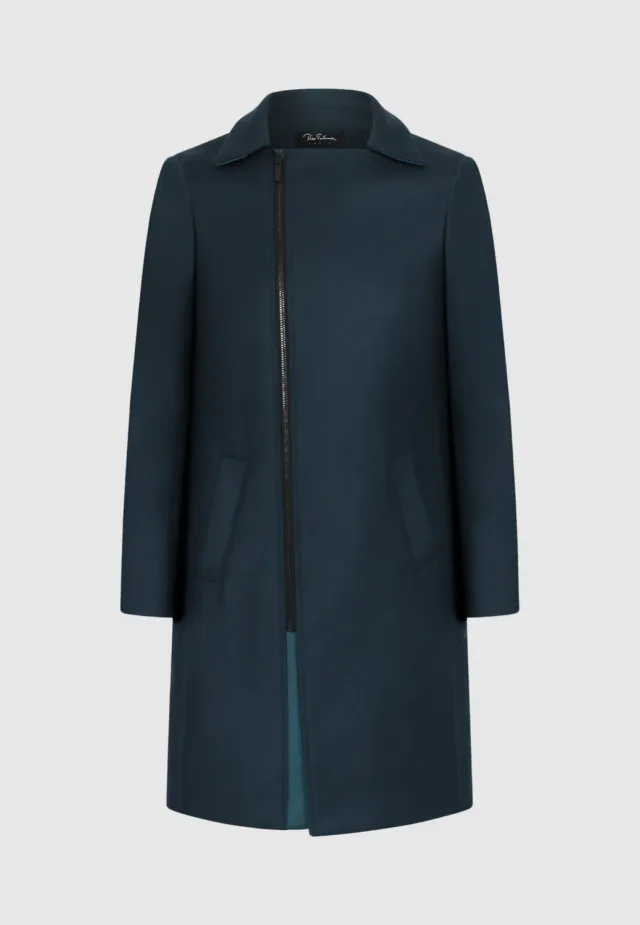 Pierre Talamon Keros Manteau Bleu Hiver