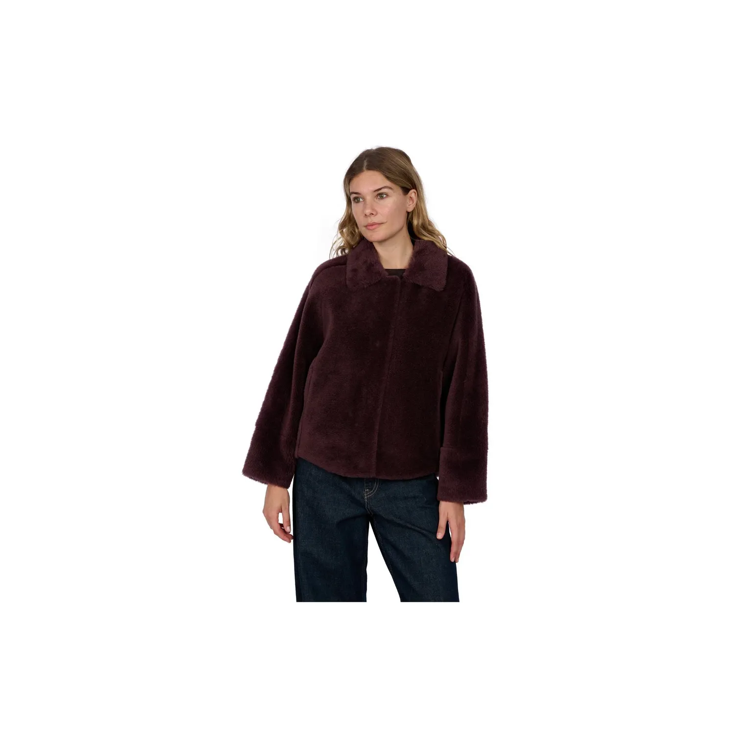 Oakwood Helen 63748 veste laine réversible porto