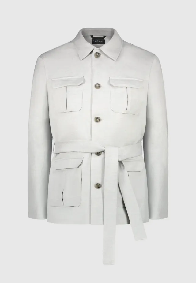 Pierre Talamon Veste Sahara Gris Argent Homme