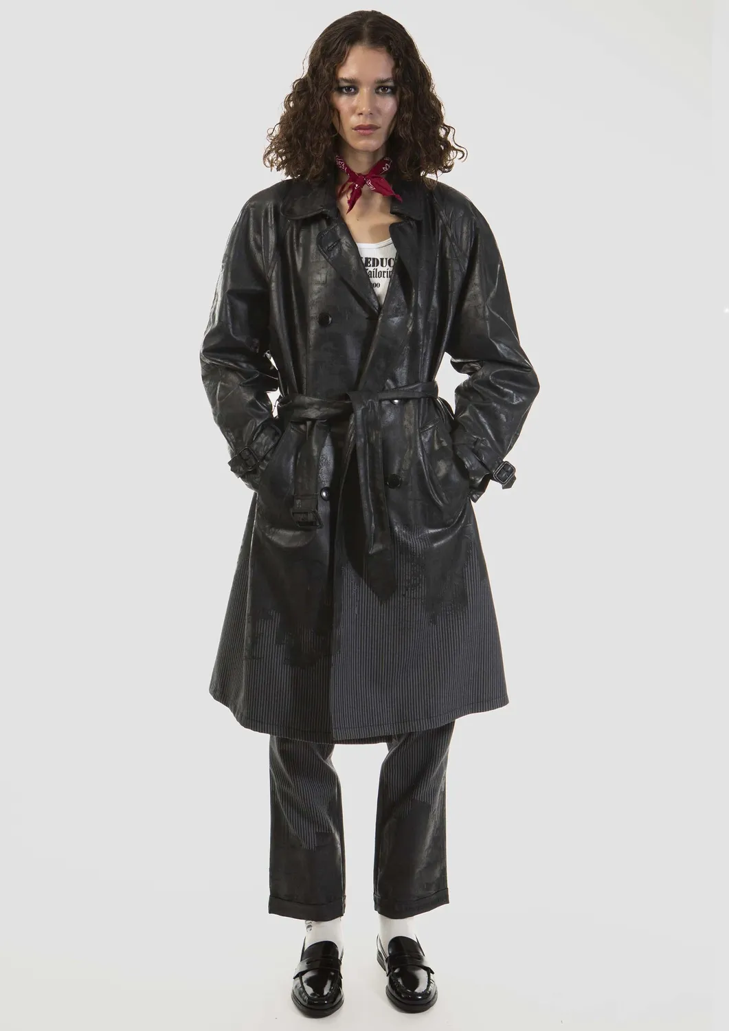 Paolo Leduc Black Pearl trench noir taille M