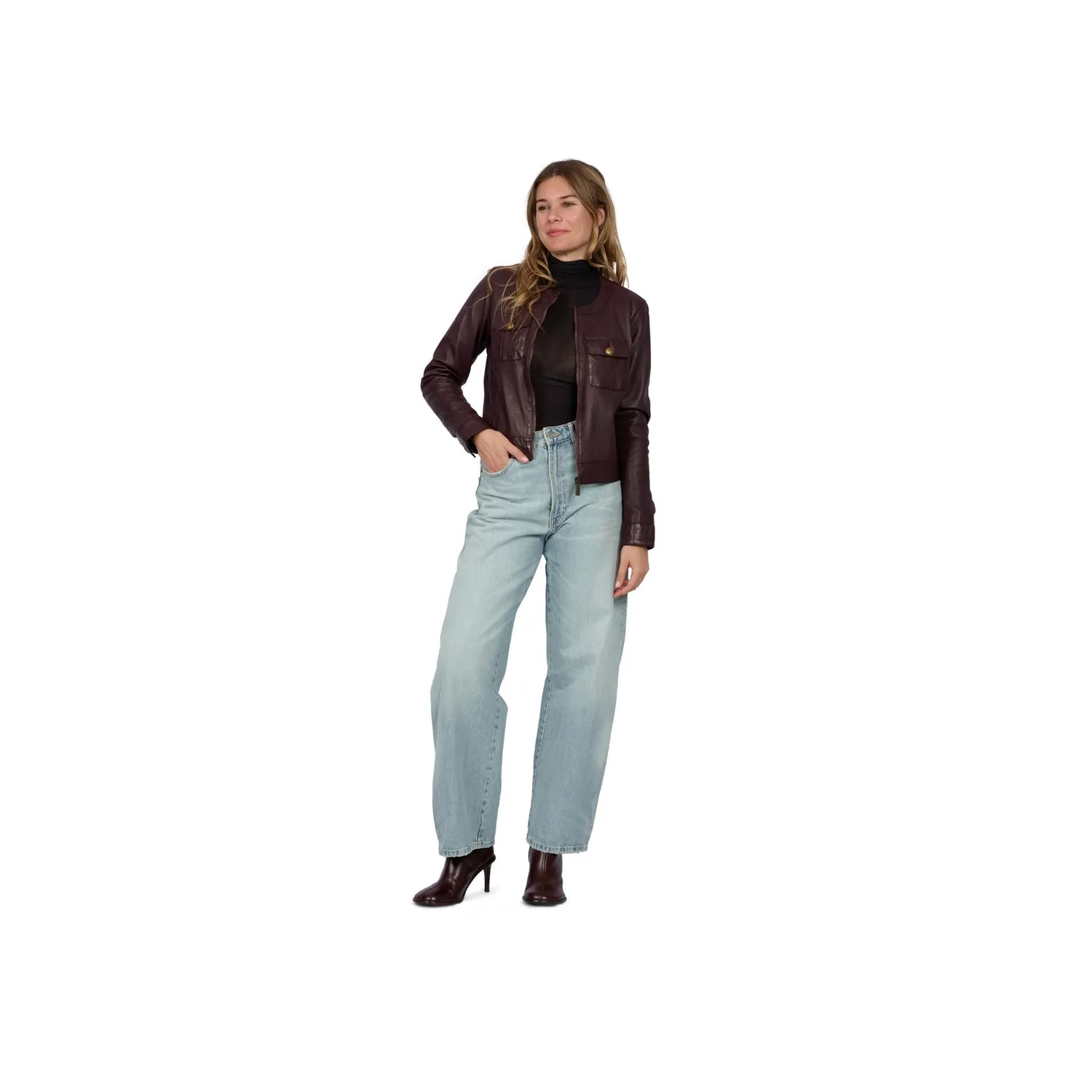 Oakwood Susan 65161 veste cuir porto mouton