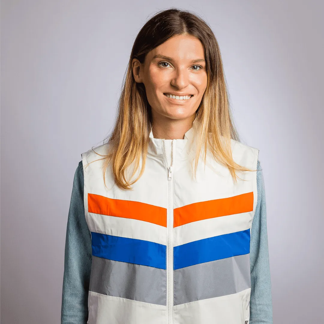 Le Temps des Grenouilles Jean Claude gilet réfléchissant verte S/M recyclé