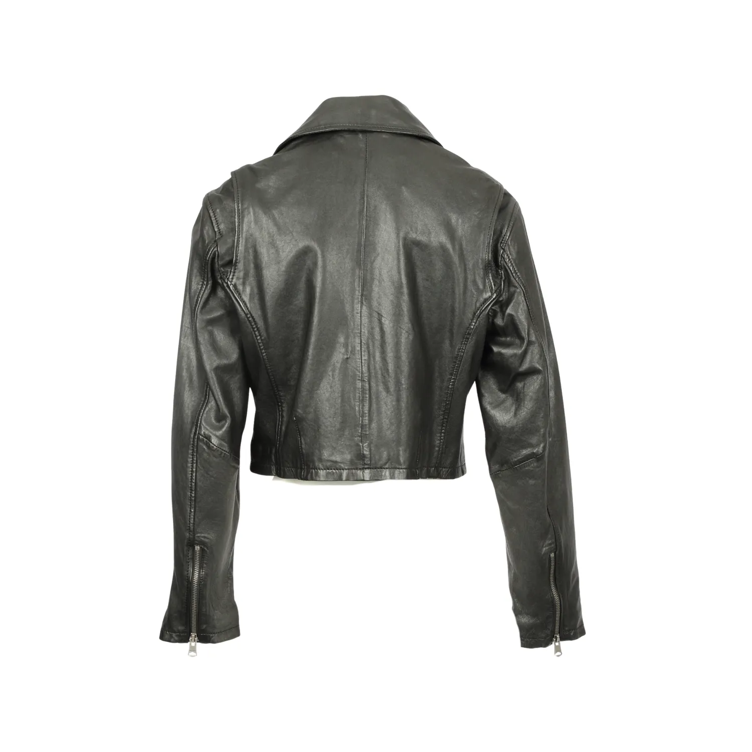Oakwood Tory 65352 blouson cuir noir court slim