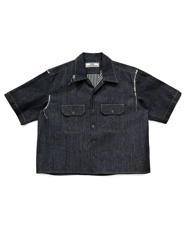 Paolo Leduc Workwear chemise denim rayé