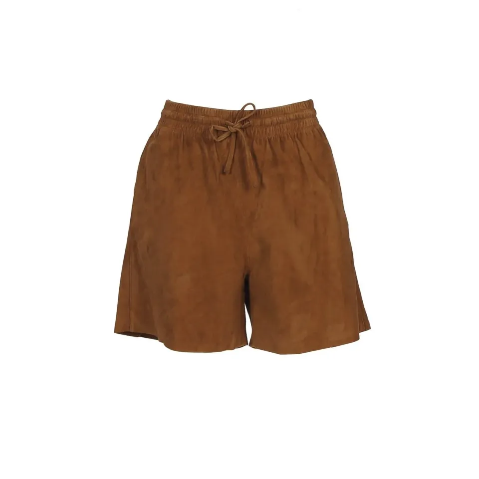Oakwood Anemone 65201 short cuir cognac taille élastique