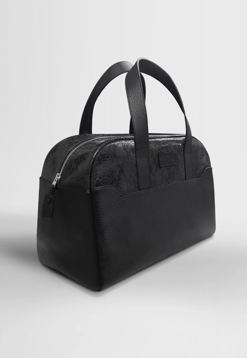 Pierre Talamon sac week-end cuir noir