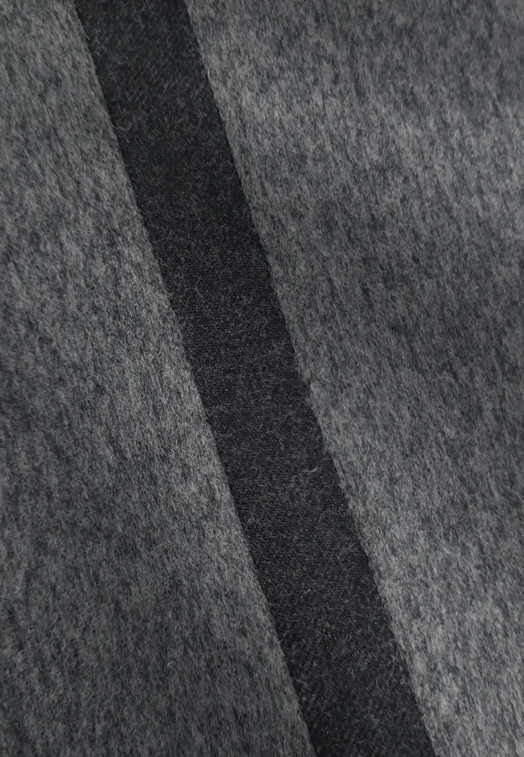 Pierre Talamon pantalon flanelle laine gris bandes