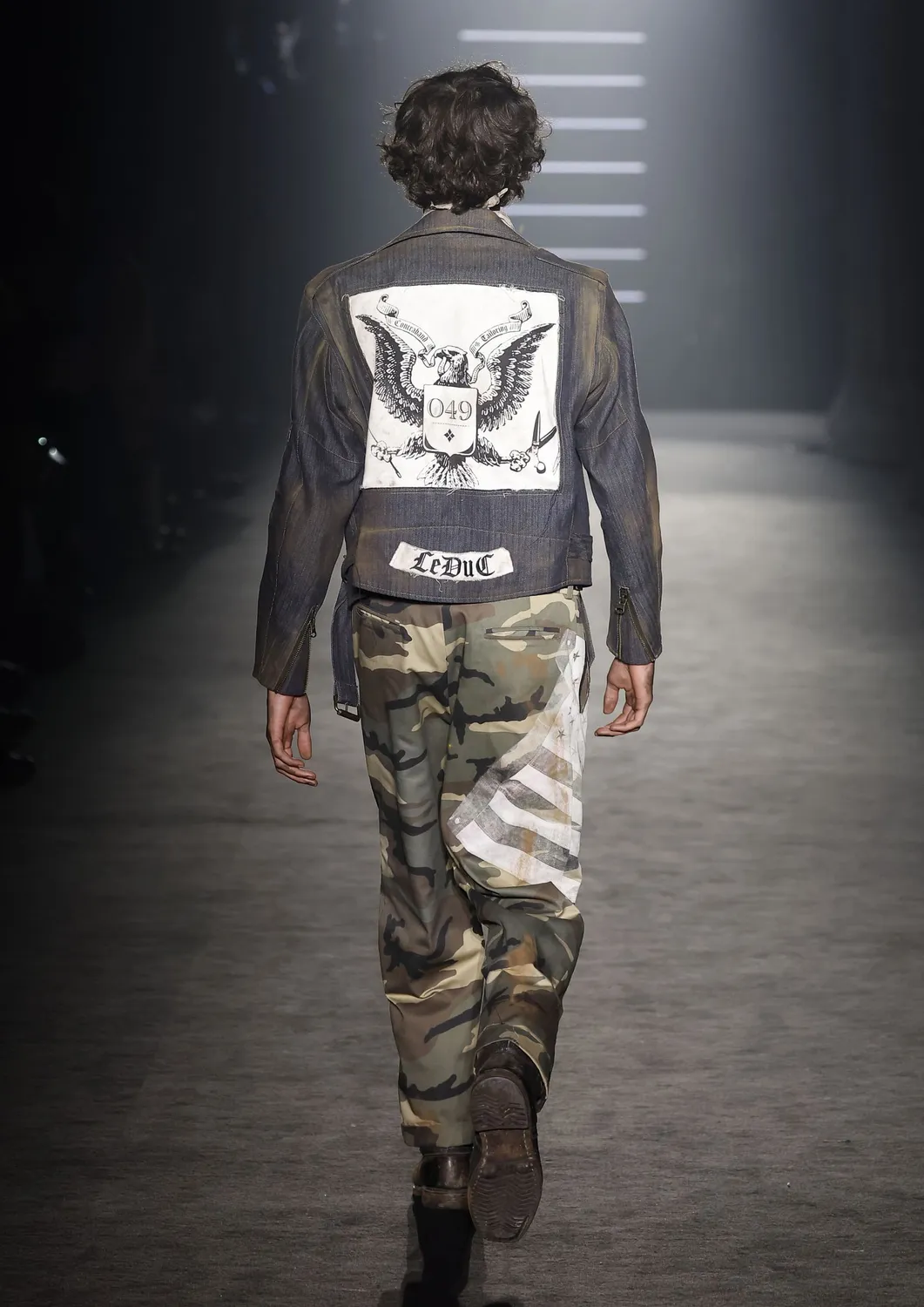 Paolo Leduc Sons of Tailoring perfecto denim bleu peint