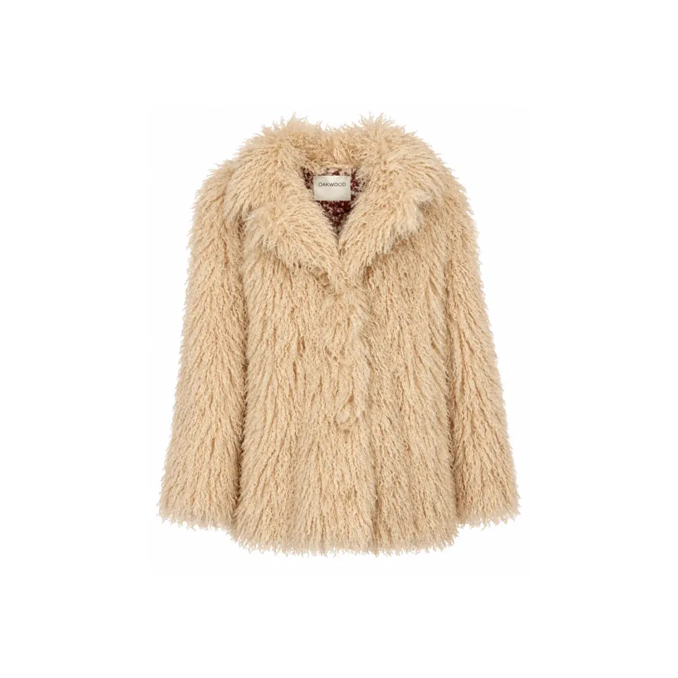 Oakwood Kiwi 65262 veste beige clair fausse fourrure