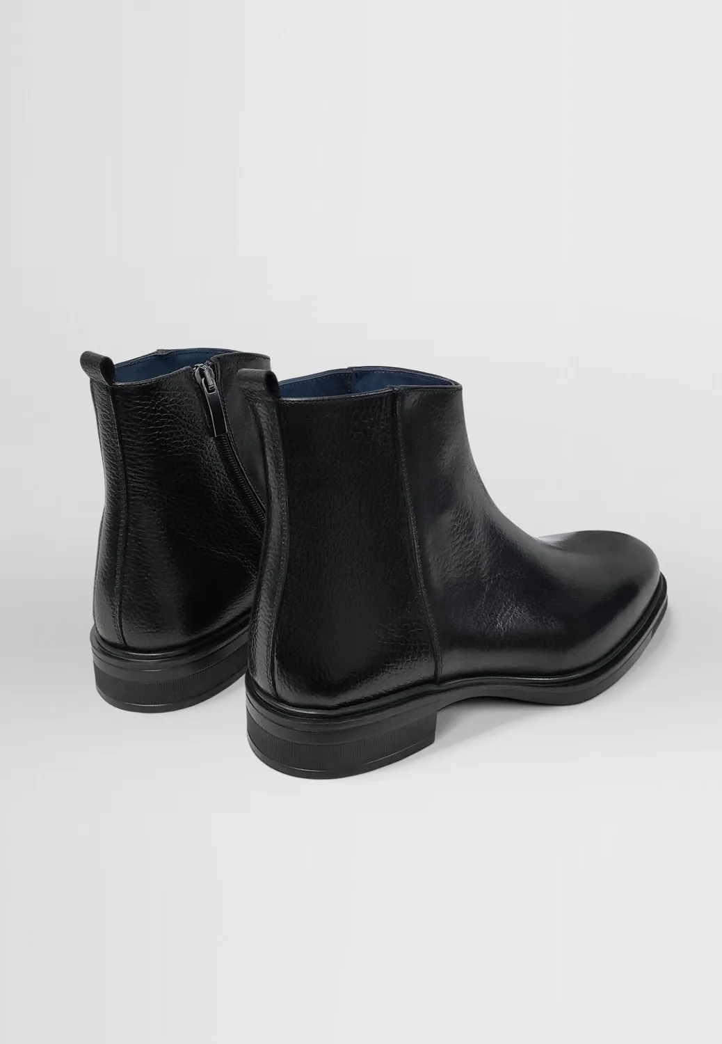 Pierre Talamon Bottines noires cuir ville