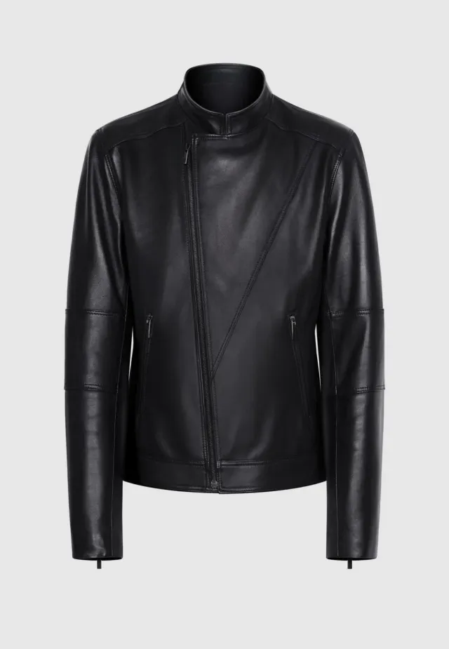 Pierre Talamon Perfecto blouson cuir noir homme