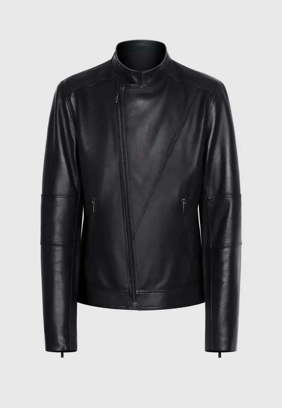 Pierre Talamon Perfecto blouson cuir noir homme