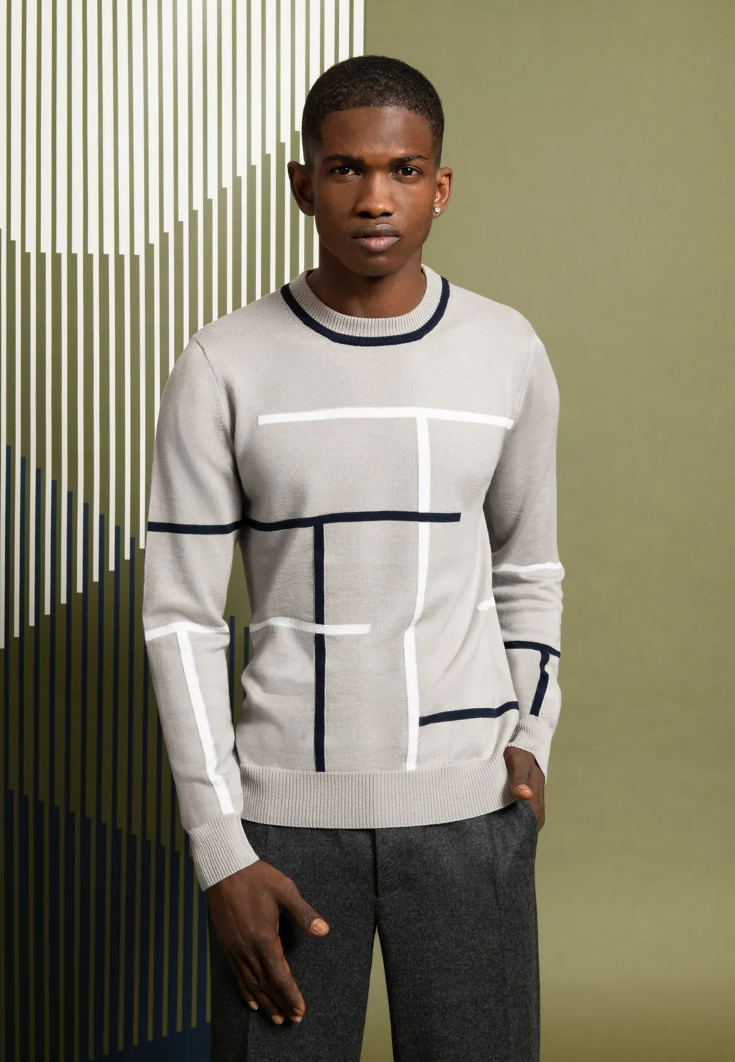 Pierre Talamon Tess pull sable maille douce