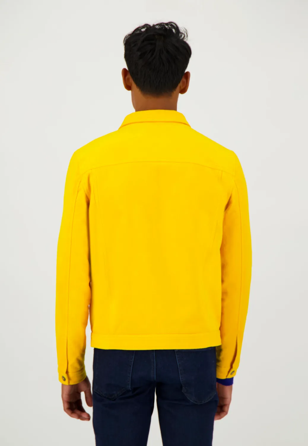 Pierre Talamon blouson trucker jaune homme