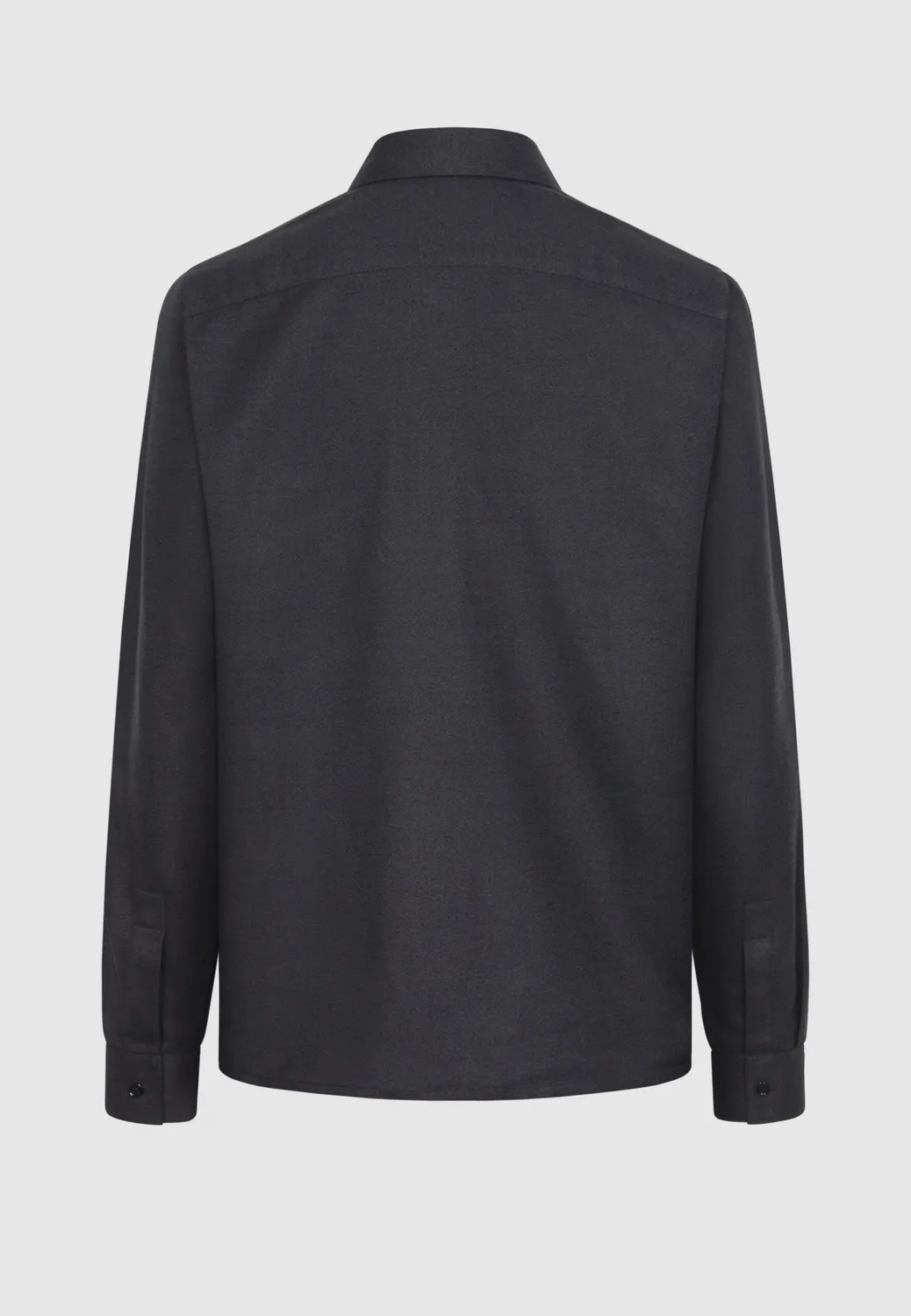 Pierre Talamon chemise flanelle coton gris