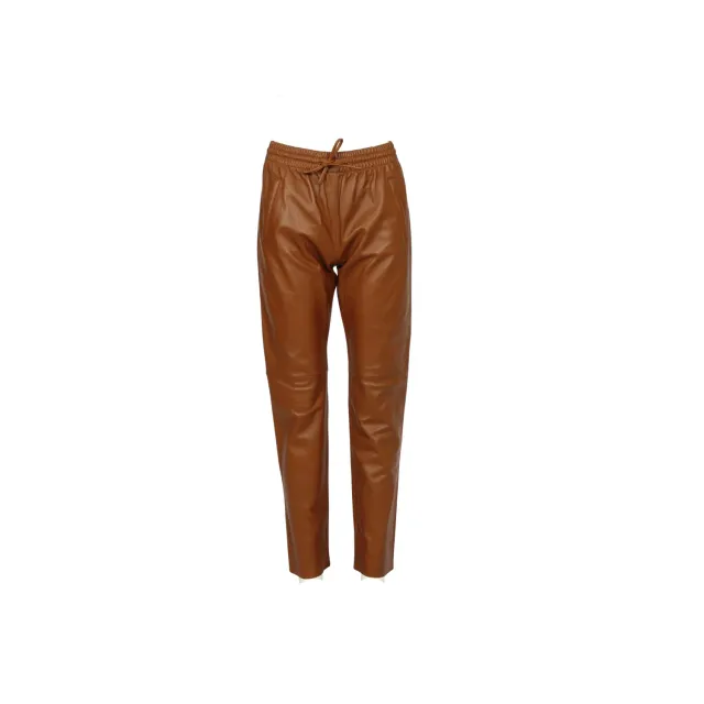 Oakwood Gift 63641 jogpant cuir femme cognac mouton