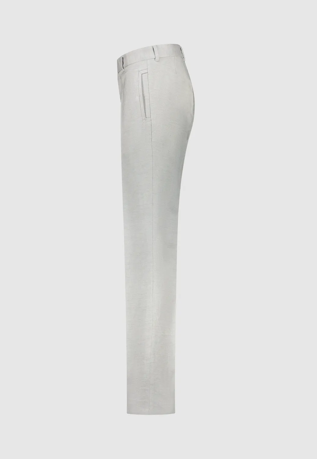 Pierre Talamon Gris Argent pantalon gris coupe droite