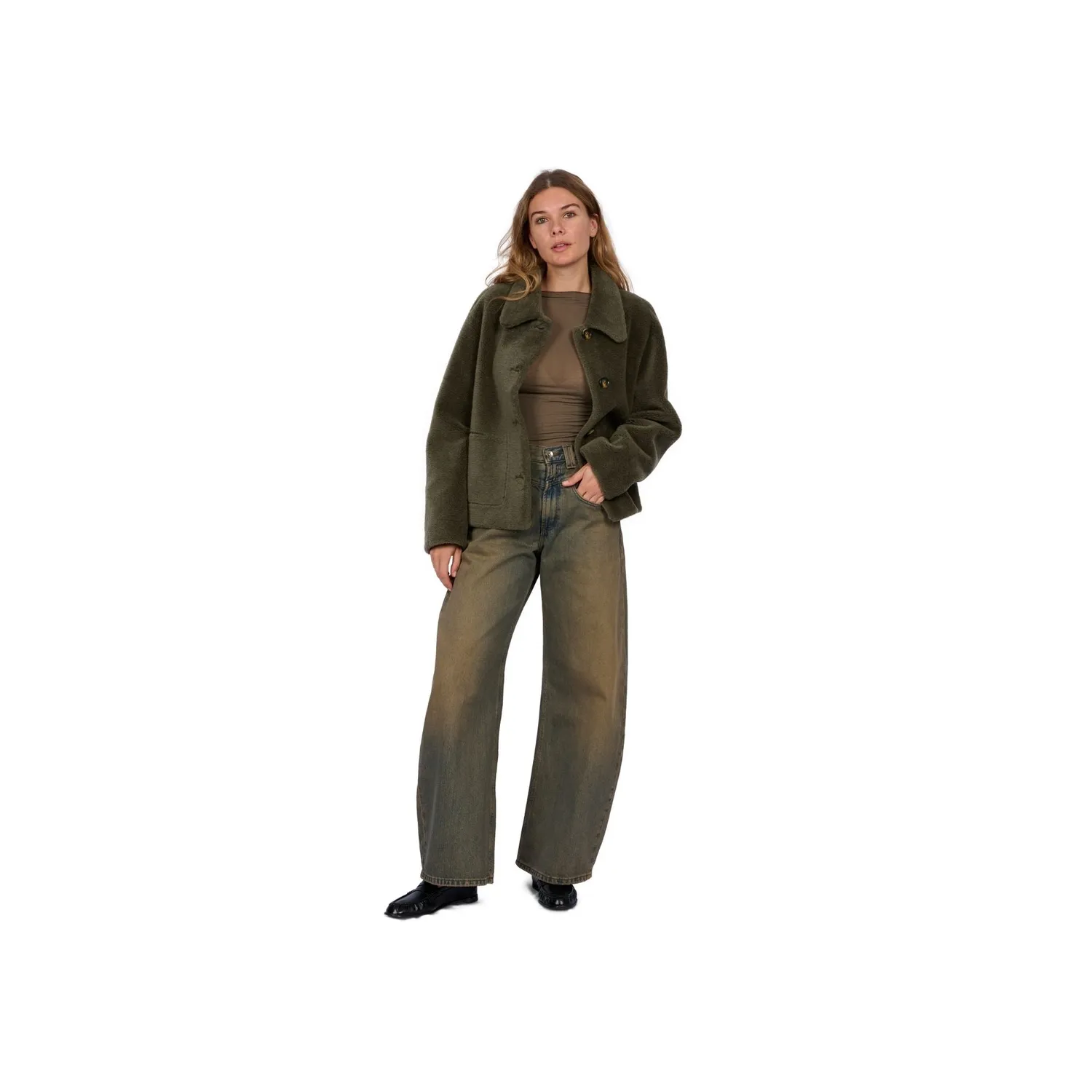 Oakwood Virginia 65289 veste kaki foncé réversible