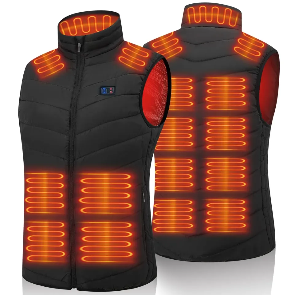 Vapesoon gilet chauffant 15 zones taille XL noir