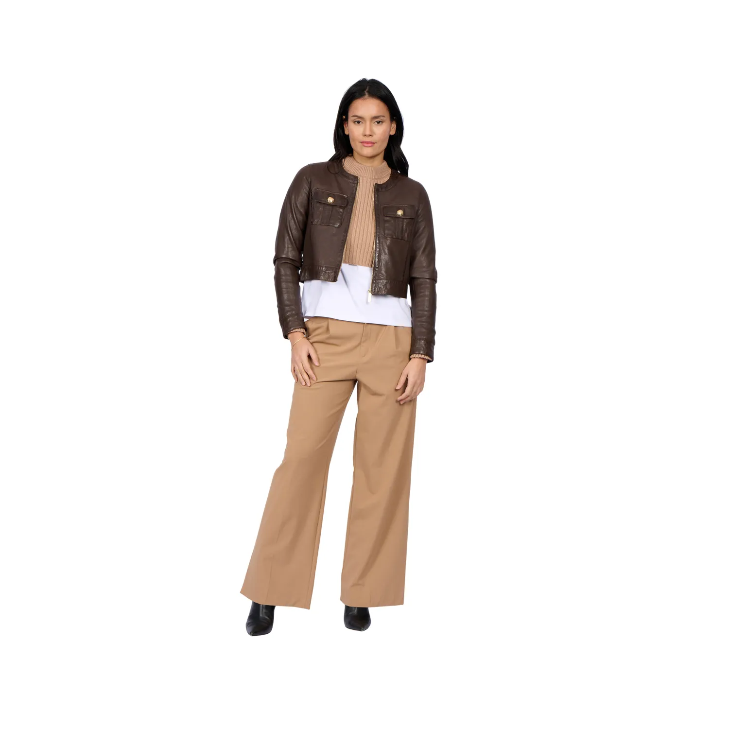 Oakwood Susan 65161 veste cuir choco