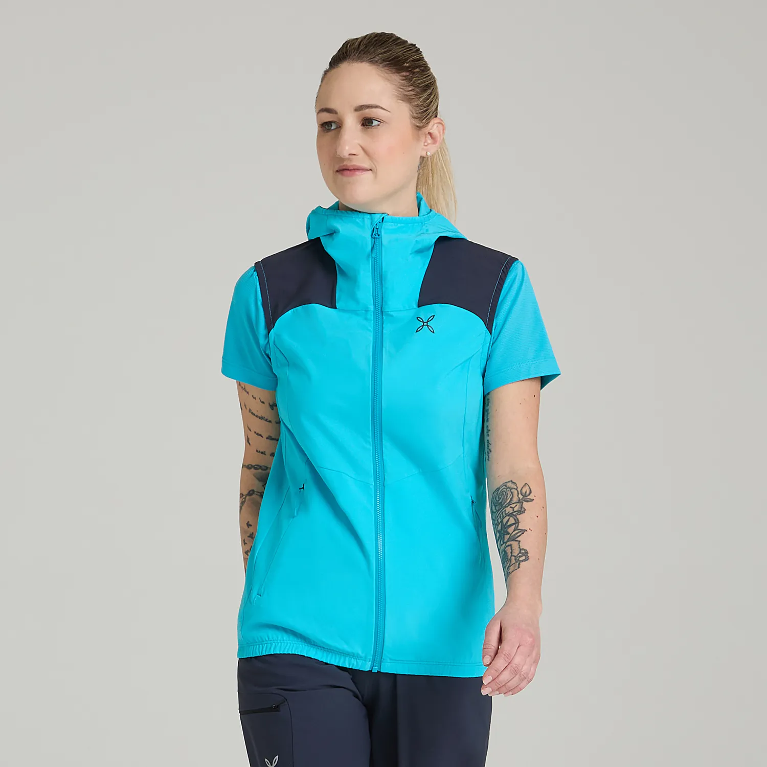 Montura Rise Hooded Vest gilet randonnée femme black