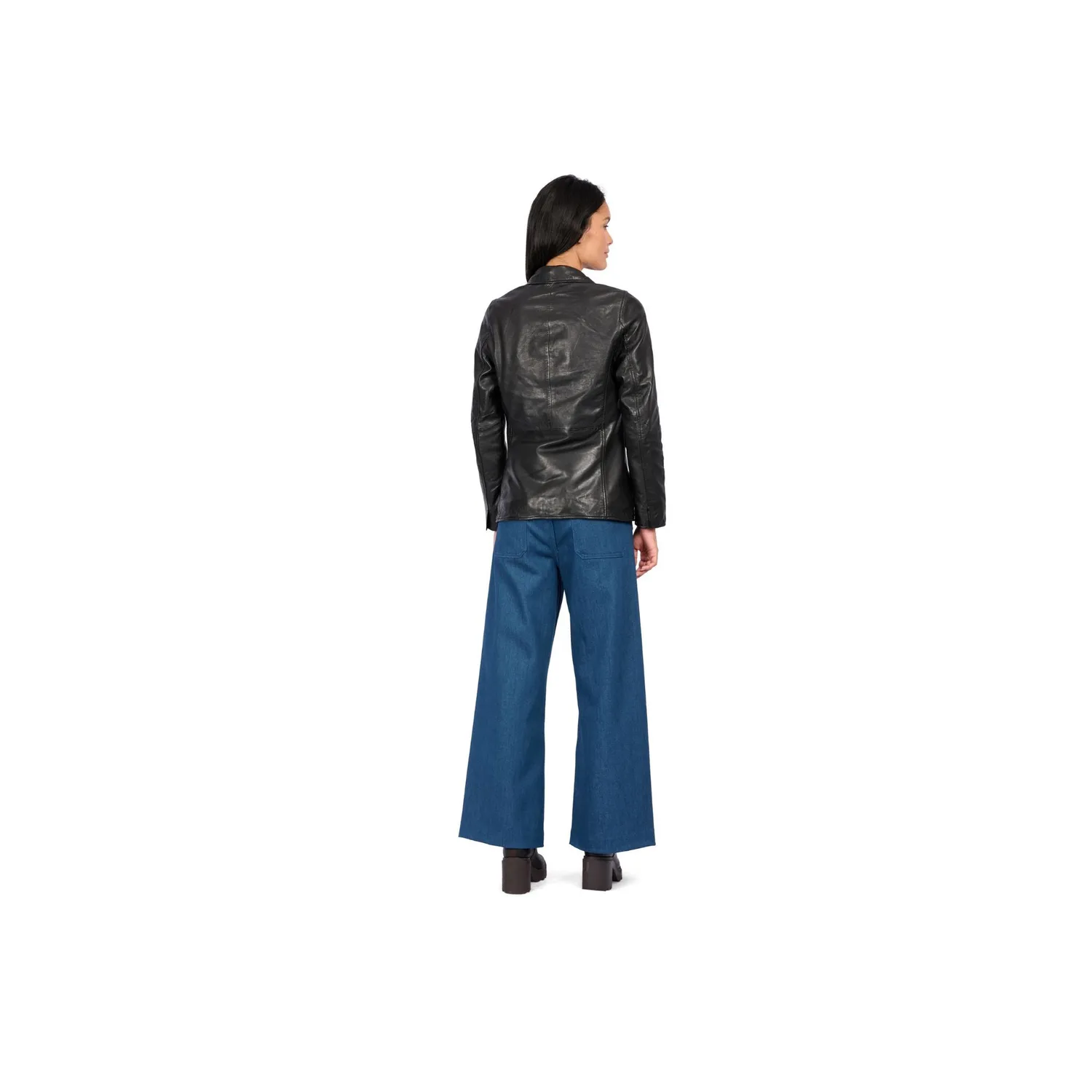 Oakwood Legacy 64950 veste cuir véritable noir blazer