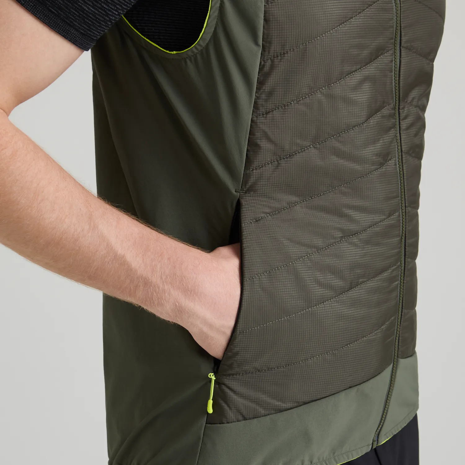 Montura Trace Hybrid Vest gilet homme vert isolant