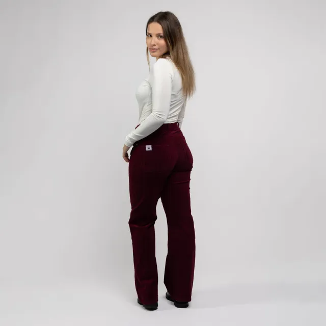 Cotelé Paris Flare Prune pantalon flare prune