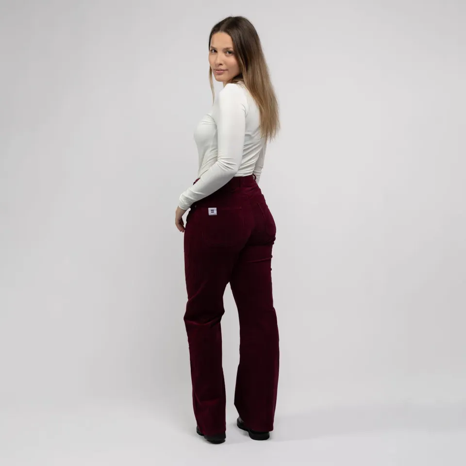 Cotelé Paris Flare Prune pantalon flare prune