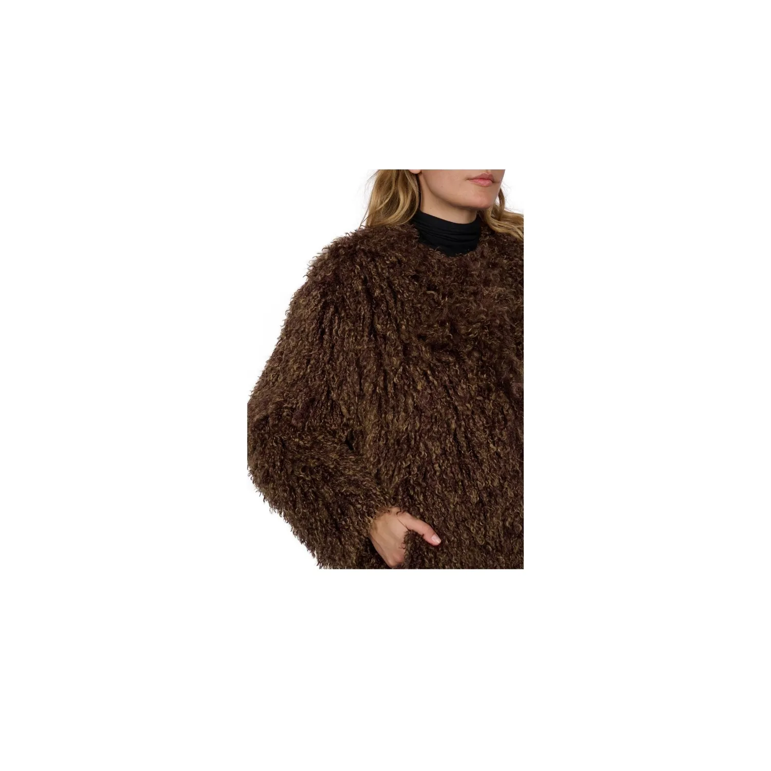 Oakwood Harper 65261 manteau fausse fourrure bronze
