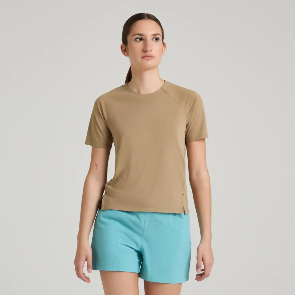 Montura Versante t-shirt femme beige respirant