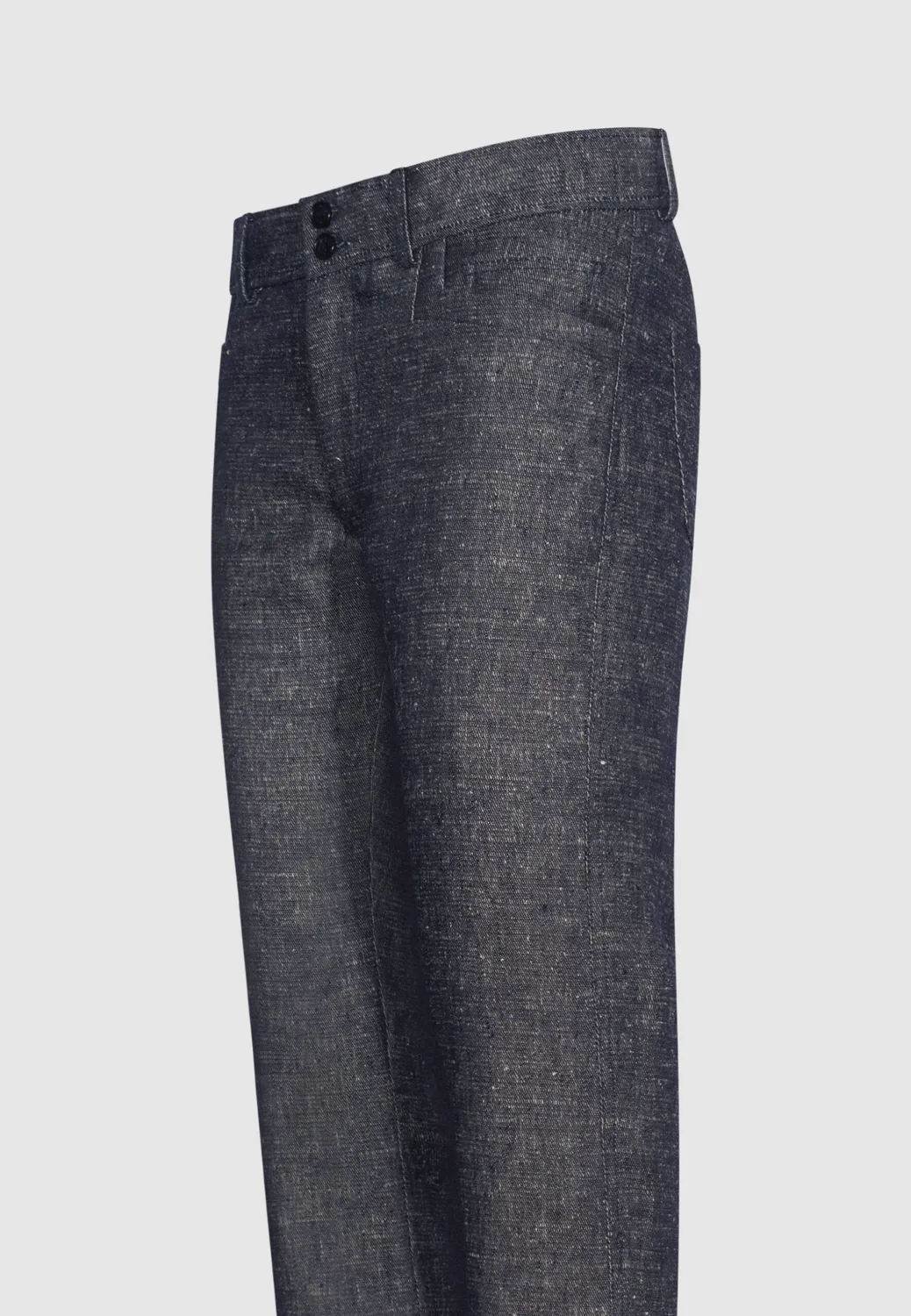 Pierre Talamon chiné poches jean Navy pantalon bleu marine