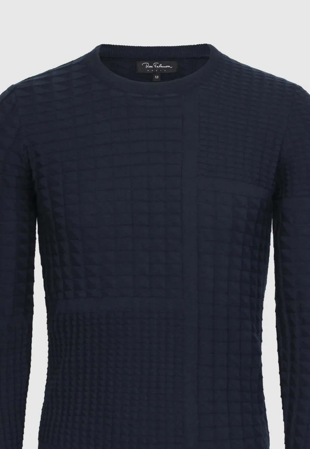 Pierre Talamon Fancy Mond pull navy fantaisie