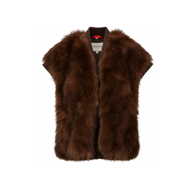 Oakwood Hera 65301 gilet fausse fourrure cuivre