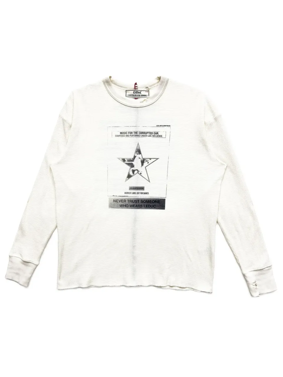 Paolo Leduc Manifesto sous-pull thermique coton gaufré