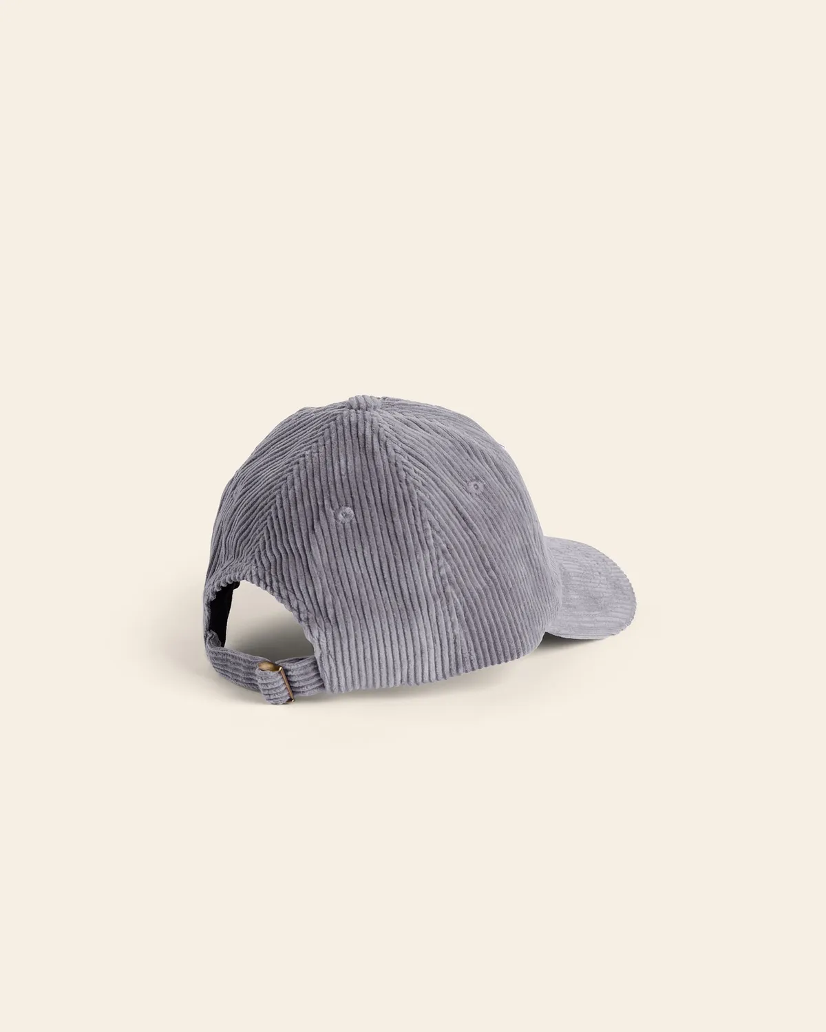 Cotelé Paris casquette côtelé grise velours unisexe