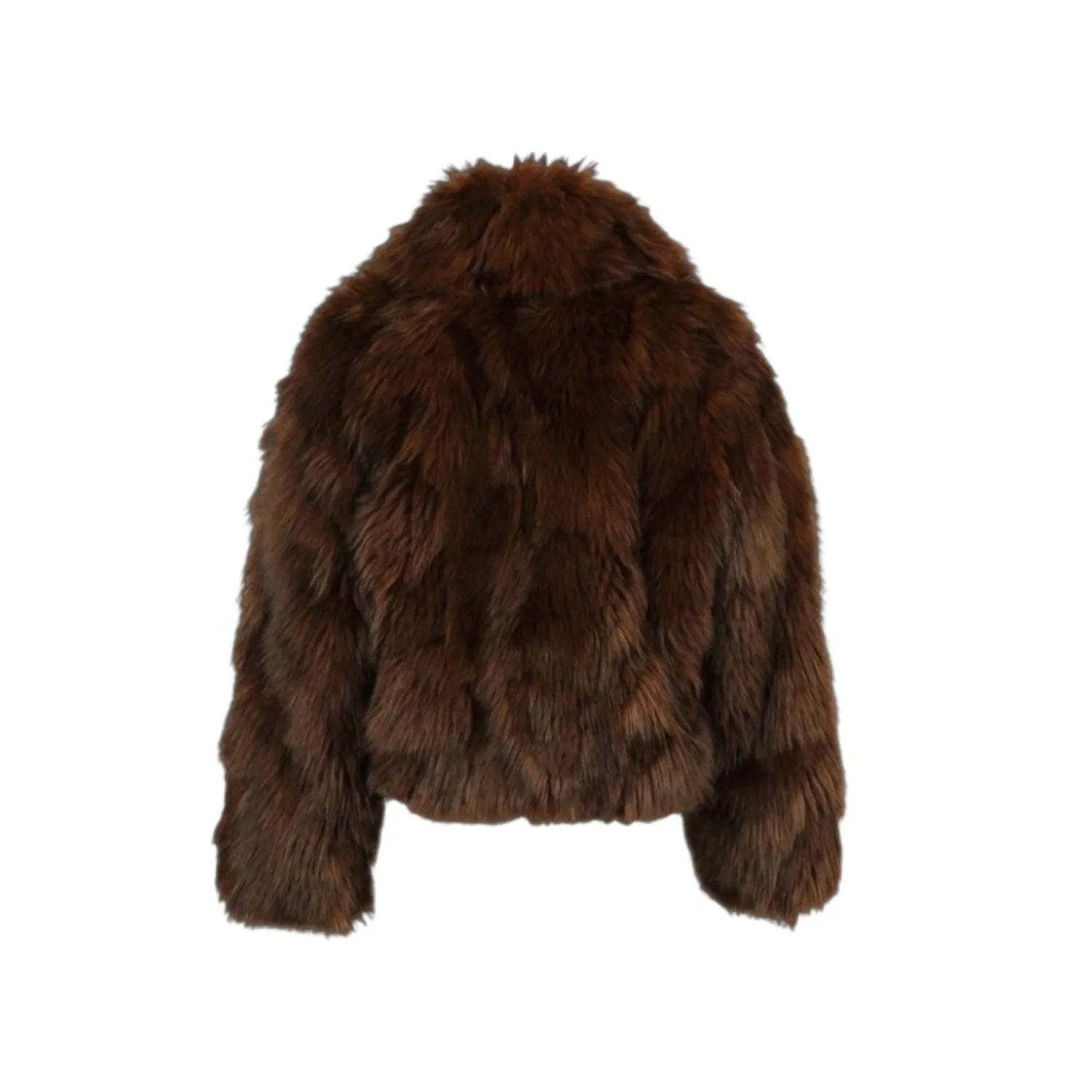 Oakwood Stacy 65304 veste fausse fourrure cuivre col large
