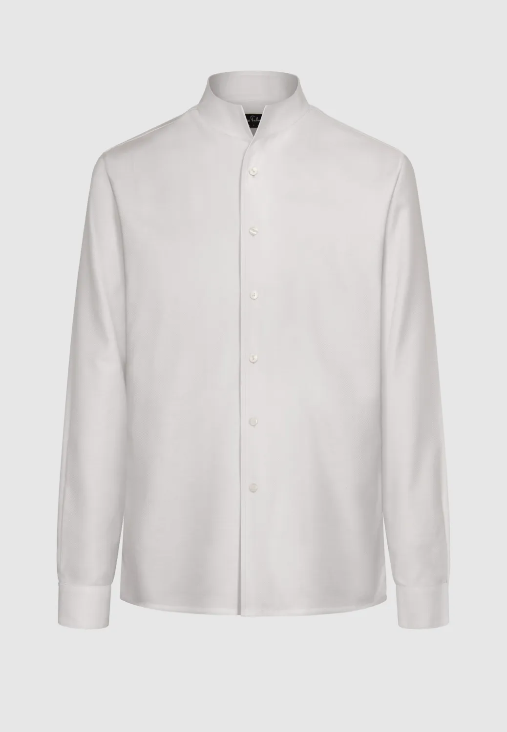 Pierre Talamon col tulipe chemise blanche coton