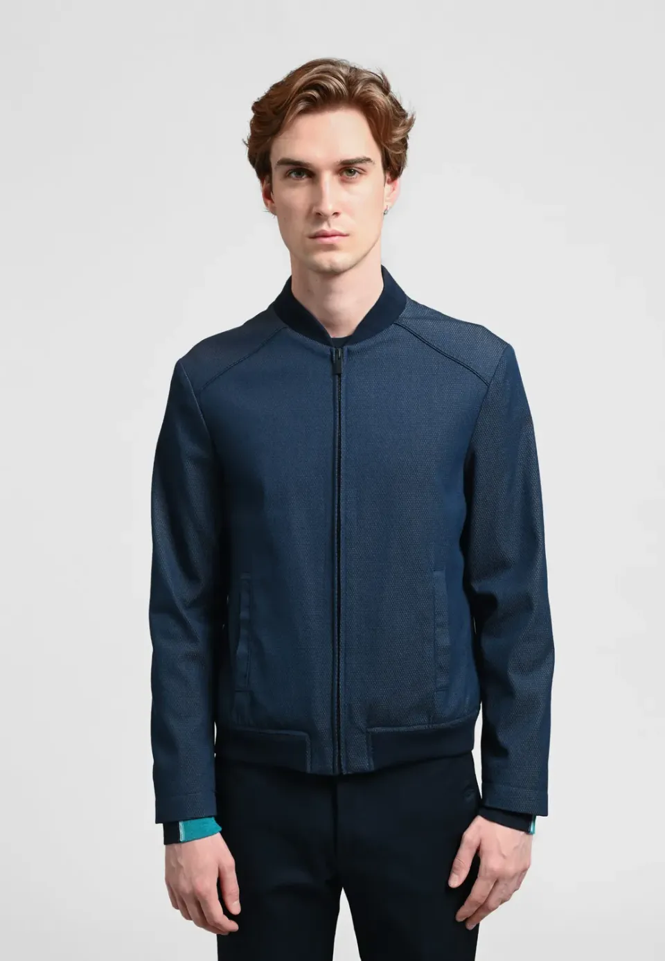 Pierre Talamon Blue Diamond teddy bleu matelassé