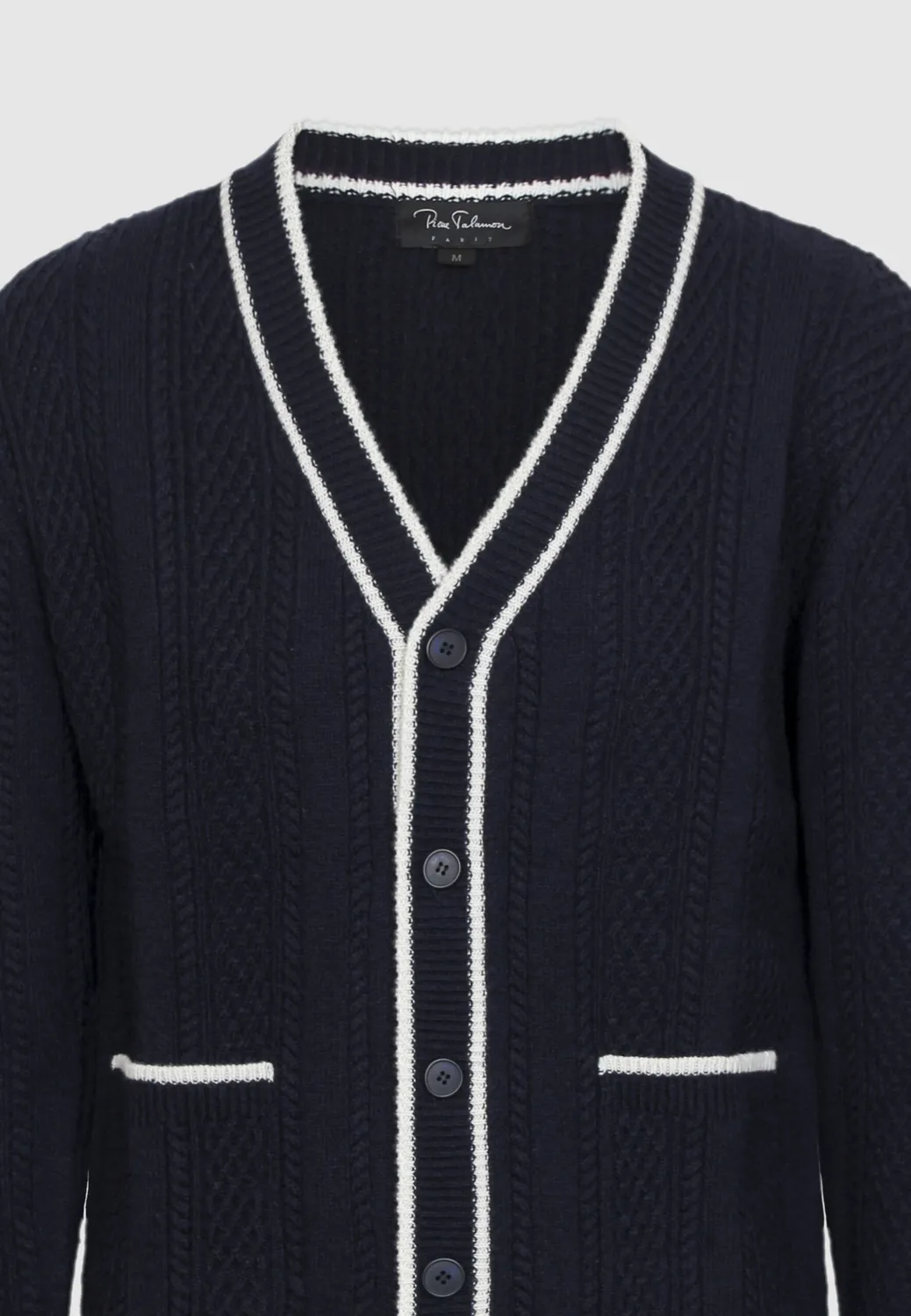 Pierre Talamon Tors cardigan torsadé homme