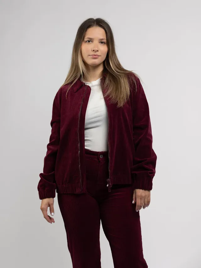 Cotelé Paris Blouson Dido prune velours