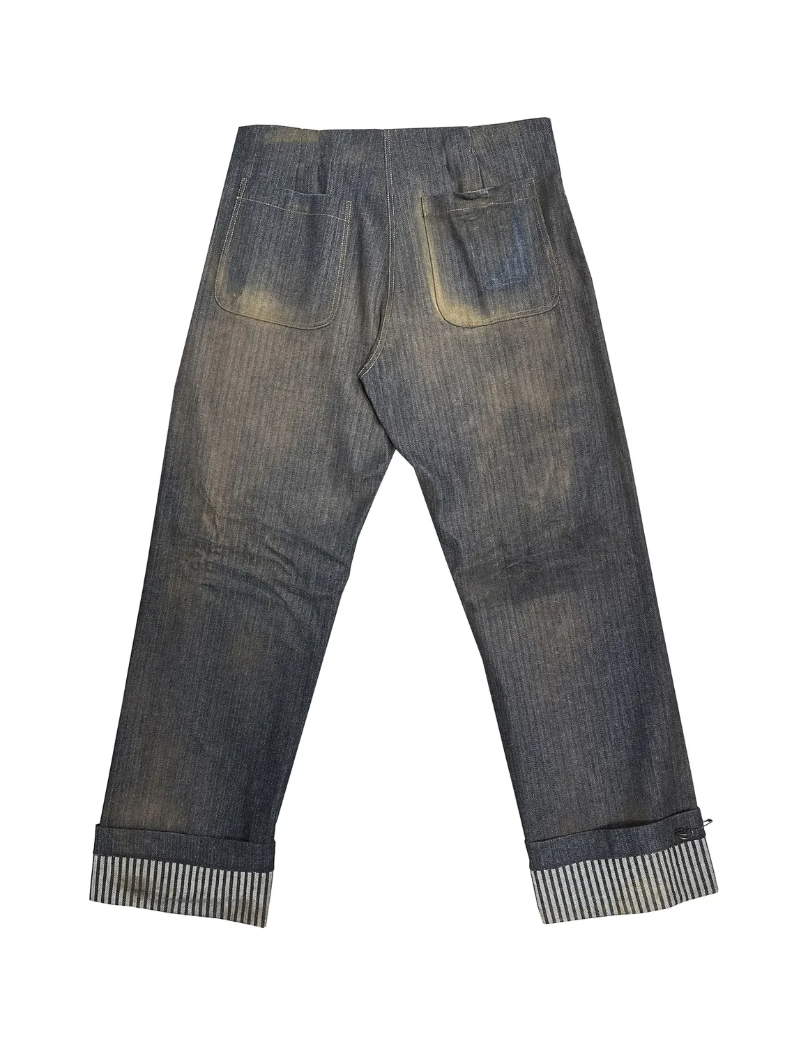 Paolo Leduc Dirty Sailor jean denim boutons marinière