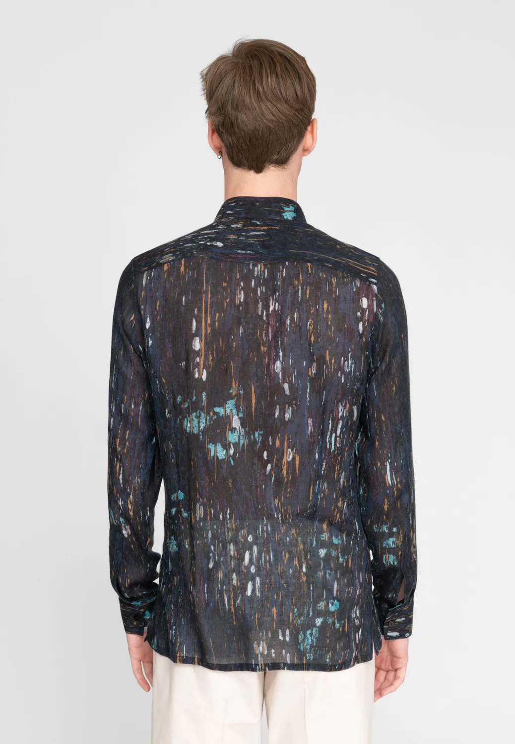 Pierre Talamon chemise à imprimé multicolore homme