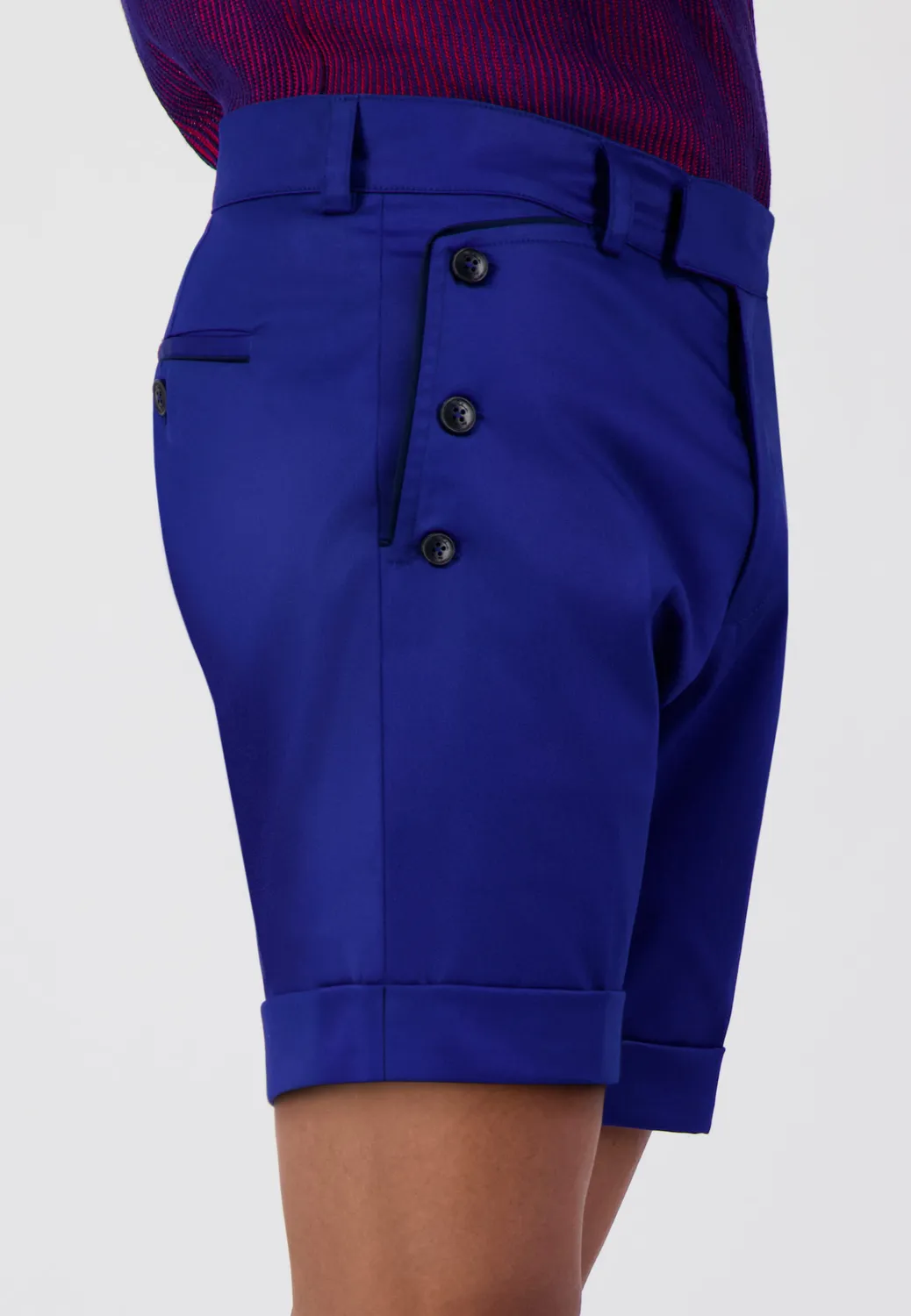 Pierre Talamon Xavier bermuda bleu homme