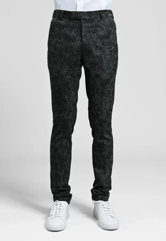 Pierre Talamon R11 Marble pantalon motif marbré