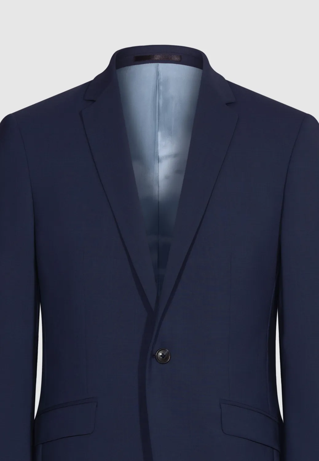 Pierre Talamon veste ajustée laine bleu nuit