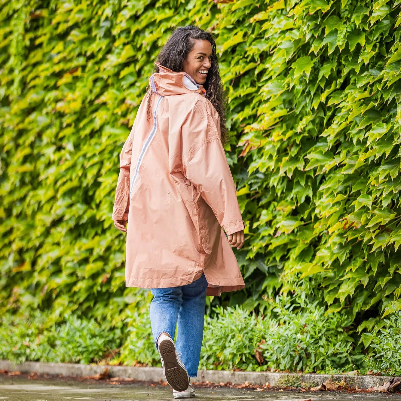Le Temps des Grenouilles Dublin poncho vélo pluie recyclé
