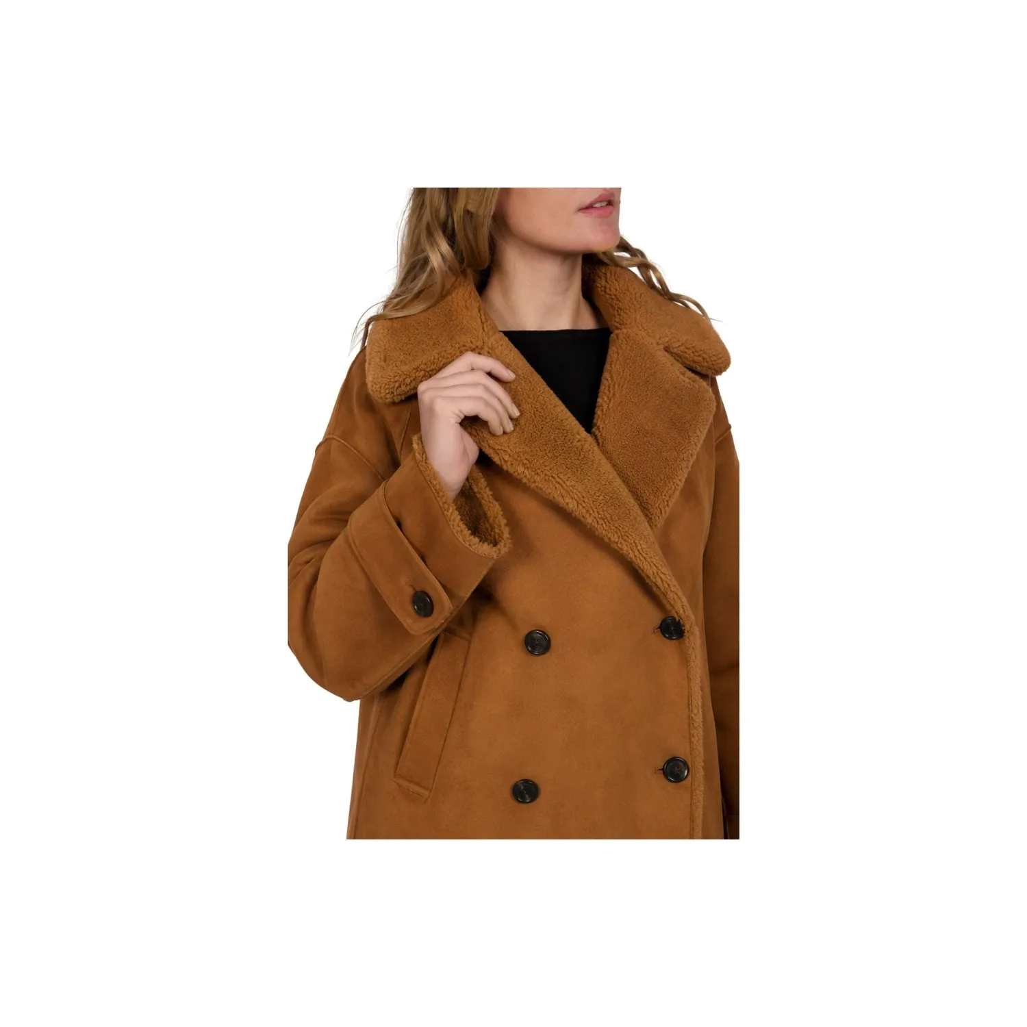 Oakwood Mundi veste fausse fourrure whisky