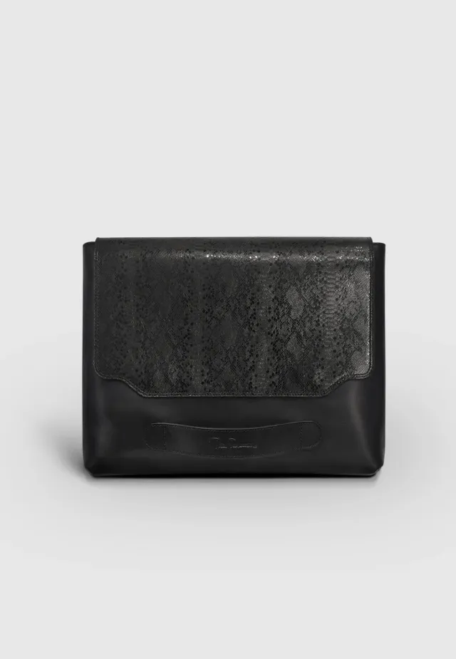Pierre Talamon Pochette cuir noir homme