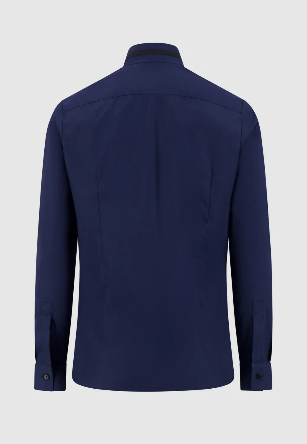 Pierre Talamon navy col officier chemise coton